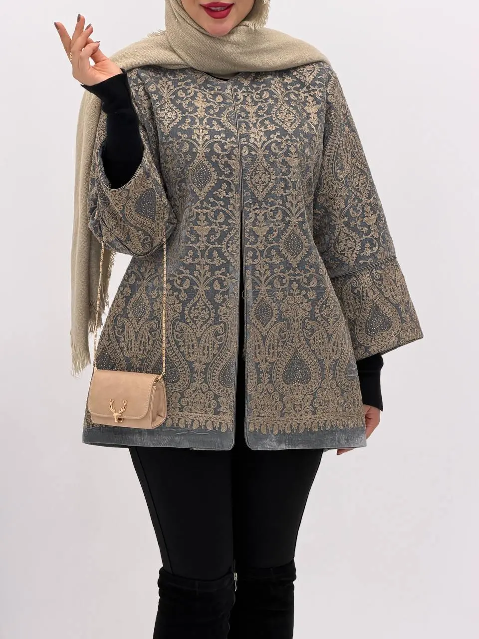 3842-کت سوزن دوزی ماه دخت